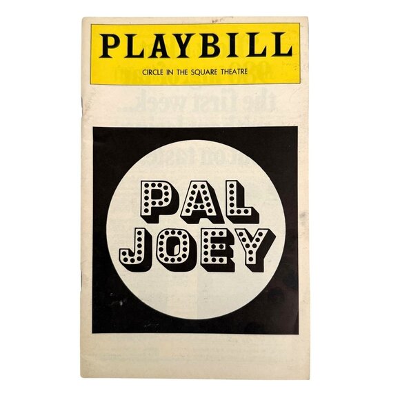 Pal Joey Playbill Broadway Circle in the Square 1976 Dixie Carter Merilu Henner - Picture 1 of 8